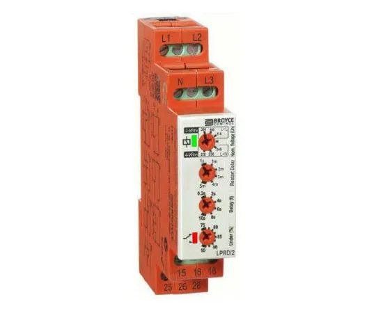 63-8439-54　Broyce Control Voltage Monitoring Relay With DPDT Contacts, 400 V, 3 Phase　LPRD/2 400V