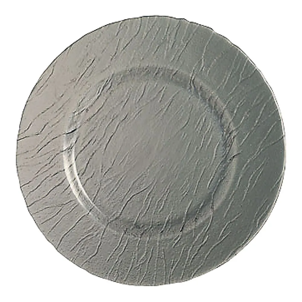 62-6835-34　［Discontinued］Mineral Color Service Plate 32 cm Gray　J8275