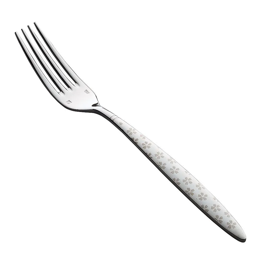62-6720-64　［Discontinued］(18-8) Passy Maisakura White Dessert Fork　MX-7
