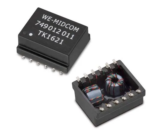 63-8430-06　Surface Mount Lan Ethernet Transformer, 12.7 x 9.52mm, -40 → +85 °C　749012011