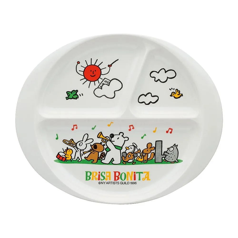 62-6855-78　［Discontinued］Melamine children's tableware "Brisabonita" small lunch plate