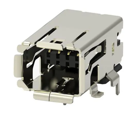 63-8396-34　TE Connectivity Surface Mount Right Angle Mini I/O Connector Female, 8 Way, Shielded　2294417-1