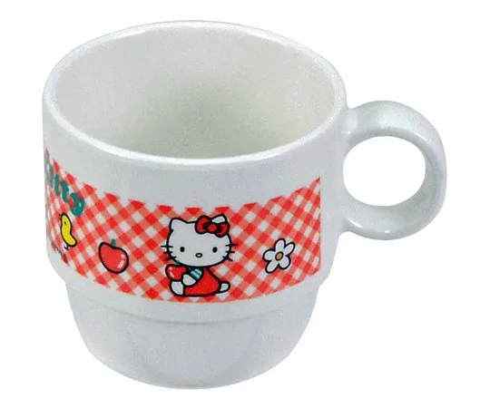 63-7201-63　［Discontinued］Melamine Children's Tableware New Kitty Mug MN-20NK　0382150