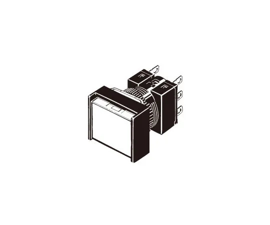 62-4854-41　［Discontinued］Pushbutton switch (Rectangle) (incandescent lamp) (Round body Φ16) A16　A16L-JAA-12-2