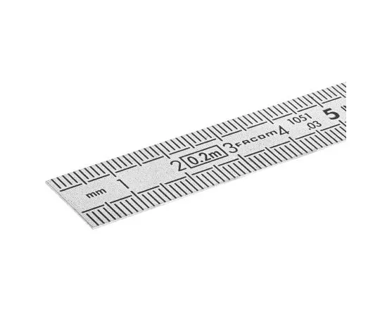 63-4757-35　［Discontinued］Facom Stainless Steel Ruler, Metric 200mm　DELA.1051.200