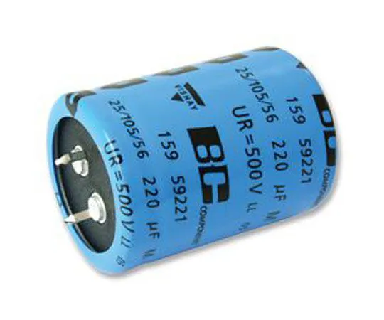 63-9679-45　Vishay 220μF 500V dc Aluminium Capacitor 35 (Dia.) x 45mm +105°C 35mm 10mm 35mm　MAL215919221E3