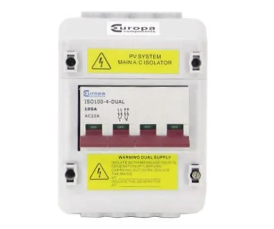 63-9675-70　Main AC Isolator Circuit Trip for *** with PV System Main AC Isolator　EC4ACSW