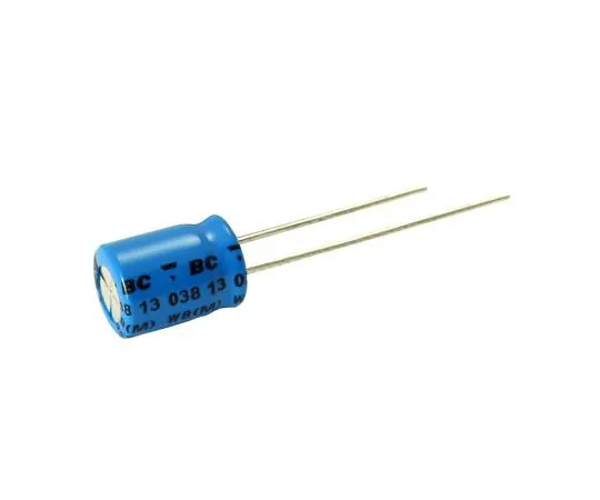 63-8372-73　Vishay 470μF 16V dc Aluminium Electrolytic Capacitor, Through Hole 13 (Dia.) x 22mm +150°C 13mm 5mm　MAL216055471E3