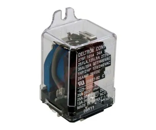 63-9688-26　Deltrol DPDT Non-Latching Relay Plug In, 120V ac Coil, 35A　20844-84