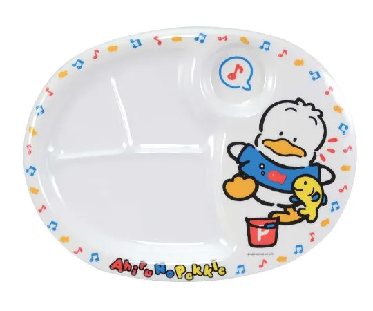 63-7201-84　［Discontinued］Melamine Children's Tableware Duck Peckle Ranch Plate MC-31P　0382200