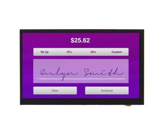 63-8451-31　Displaytech DT070BTFT-PTS1 TFT LCD Colour Display / Touch Screen, 7in, 1024 x 600pixels　DT070BTFT-PTS1