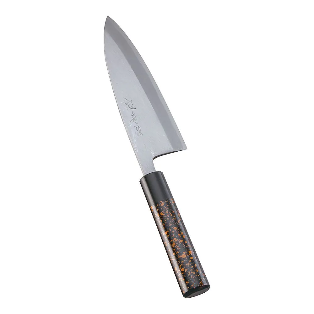 62-6407-95　［Discontinued］Kabuki Harmony Hocho-Chushubune Outlet 16.5 cm Black Gold Tea