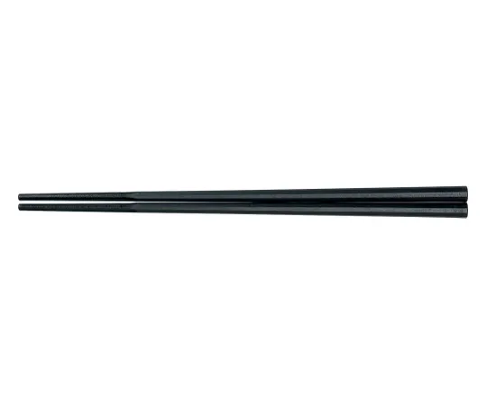 62-6727-73　［Discontinued］10 Square Gurumen Chopsticks 24 cm Black　GM-4005