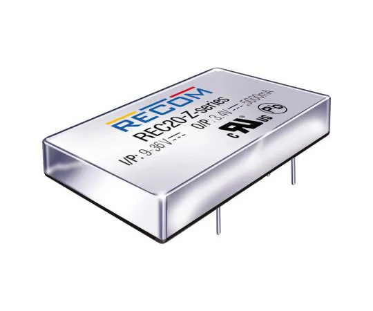 63-8344-09　Recom REC20-Z 20W Isolated DC-DC Converter Through Hole, Voltage in 9 → 36 V dc, Voltage out 5V dc　REC20-245.1SZ