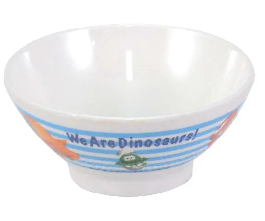 63-7201-73　［Discontinued］Melamine Children's Dinosaur Rice Bowl (Body) MC-1D　0382360