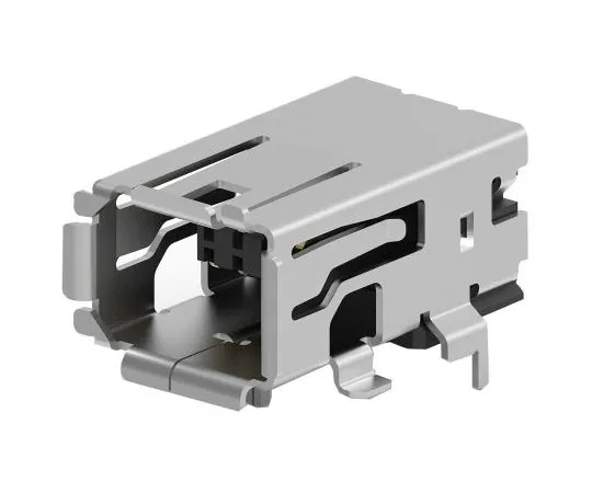 63-8396-32　TE Connectivity Surface Mount Right Angle Mini I/O Connector Female, 8 Way, Shielded　2294415-1