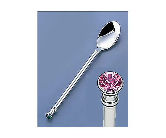 62-6721-17　［Discontinued］18-8 Jewelry Coffee Spoon Rose