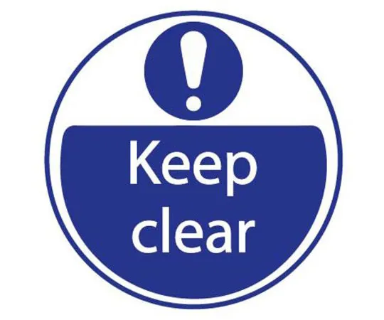 63-9691-54　RS PRO Keep Clear (English) Vinyl　136-6409