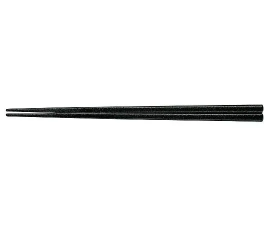 62-6726-29　［Discontinued］PBT Square Wood Chopsticks (10 Meals) Black Dry Lacquer 90030780