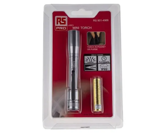 63-5169-78　［Discontinued］RS PRO LED Torch - , 12 lm　901-4966