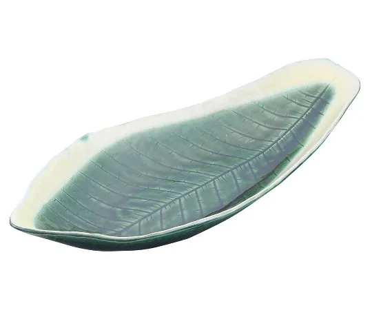 63-7196-41　［Discontinued］Japanese-style tableware collection green leaf-shaped moribachi　8181310