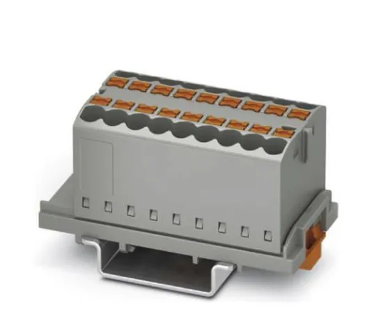 63-9680-54　Phoenix Contact Non-F***d Terminal Block, 18 Way/Pole, Push In Terminals, 26 → 12 AWG, 500 V　3273044