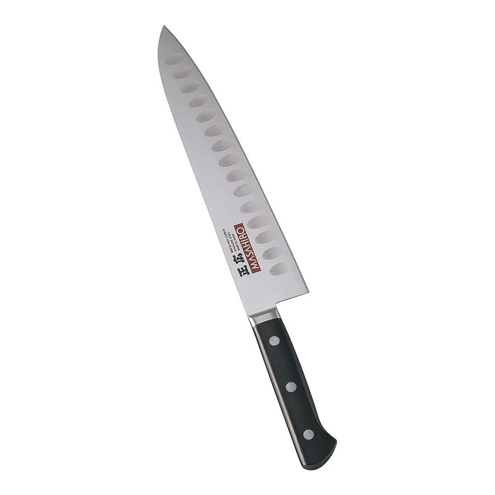 62-6412-84　［Discontinued］MV-H Dimple Chef Knife 27 cm (Plastic Handle)　AMSL304