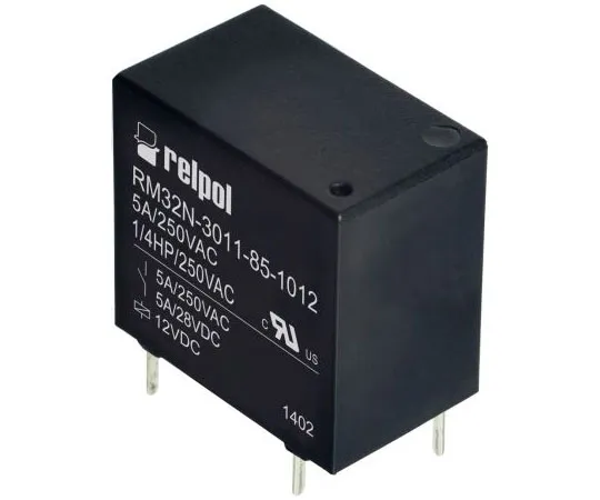 63-8409-49　Relpol SPNO Non-Latching Relay PCB Mount, 12V dc Coil, 5A　RM32N-3021-85-S012