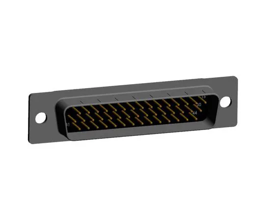 63-8431-62　Norcomp 780, SEAL-D Series, 44 Way Plug-In Mount PCB D-sub Connector Plug, 2.286mm Pitch　780-M44-113R001