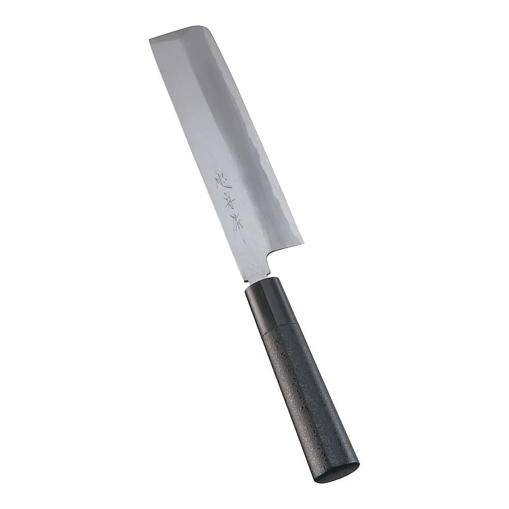62-6408-12　［Discontinued］Kabuki Harmony Hocho-Chufune Thin Blade 18 cm Kuroishi
