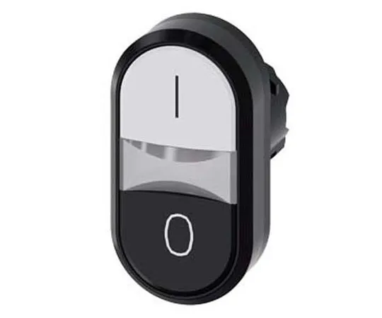 63-8436-48　Siemens SIRIUS ACT Series, Black, White Push Button, Momentary, 22.3mm Cutout　3SU1000-3AB61-0AK0