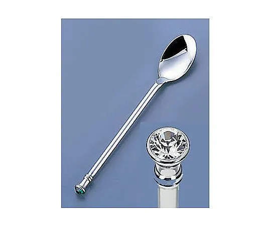 62-6721-14　［Discontinued］18-8 Jewelry Coffee Spoon Crystal