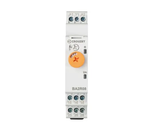 63-9680-44　Crouzet On-Delay Single Time Delay Relay, Screw, 0.5 s → 10 days, DPDT, 2 Contacts, DPDT, 12 → 240 V ac/dc　BA2R08MV1