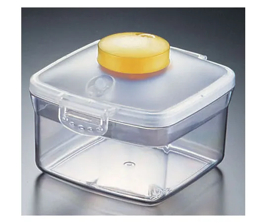 62-6391-89　［Discontinued］Push Vacuum Container Square NVMQ07 Small Yellow