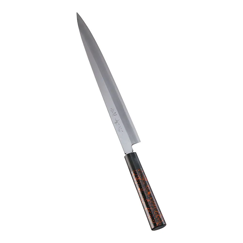 62-6407-86　［Discontinued］Kabuki Harmony Hocho-Chushu-Yanagi Blade 30 cm Black Gold