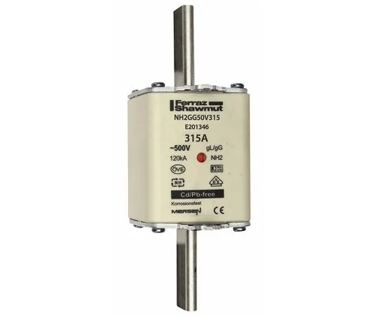 63-9672-02　Mersen 315A 2 NH Centred Tag F***, gG, 500V ac　K219820C