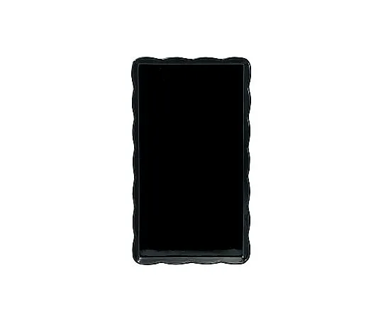 62-6580-22　［Discontinued］Wave Melamine Cake Tray (Black)　YO-2035-K