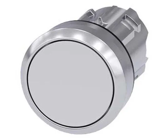 63-8436-85　Siemens SIRIUS ACT Series, White Push Button, Latching, 22.3mm Cutout　3SU1050-0AA60-0AA0