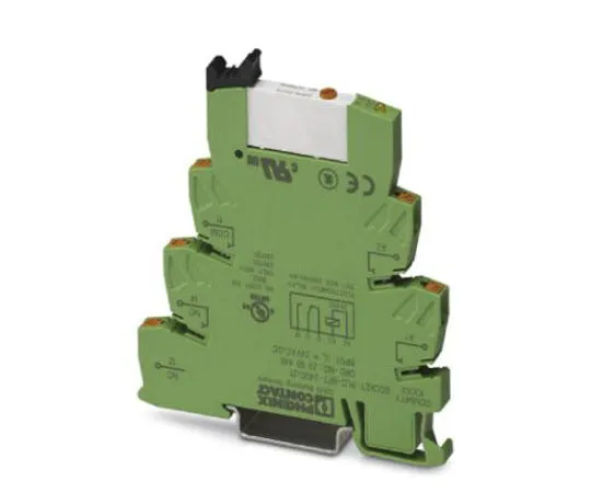 63-8412-01　Phoenix Contact PLC-RPT Series 24V ac/dc DIN Rail Interface Relay Module, SPDT　2909668