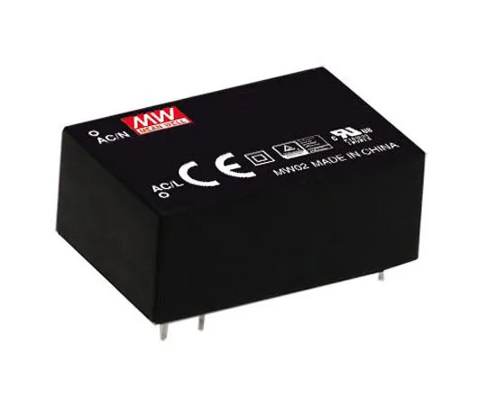 63-8450-32　Mean Well 2W 1 Output Encapsulated Switch Mode Power Supply, 0 → 600mA, 3.3V dc Encapsulated　IRM-02-3.3