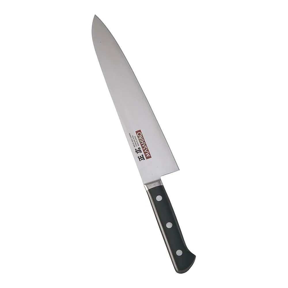 62-6412-79　［Discontinued］Masahiro MV-H Chef's Knife 27 cm (Plastic Pattern)　14913