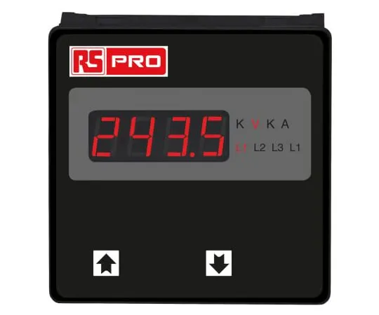63-9688-93　RS PRO BT14 Series Digital Voltmeter AC, LED Display 4-Digits ±0.5 + 1 Digit %　136-5394