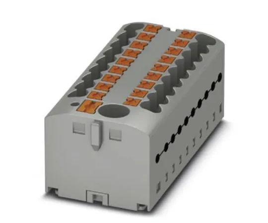 63-9680-57　Phoenix Contact Non-F***d Terminal Block, 19 Way/Pole, Push In Terminals, 26 → 12 AWG, 500 V　3273374