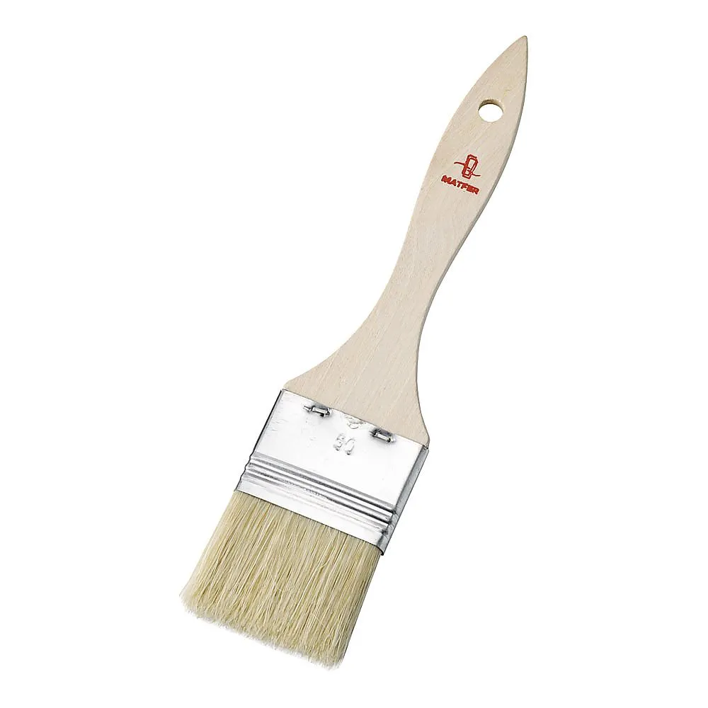 62-6555-73　［Discontinued］Matofa Pork Hair Brush (Wooden Handle/Iron Metal Fittings) 5cm　81237