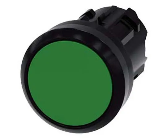 63-8436-51　Siemens SIRIUS ACT Series, Green Push Button, Latching, 22.3mm Cutout　3SU1000-0AA40-0AA0