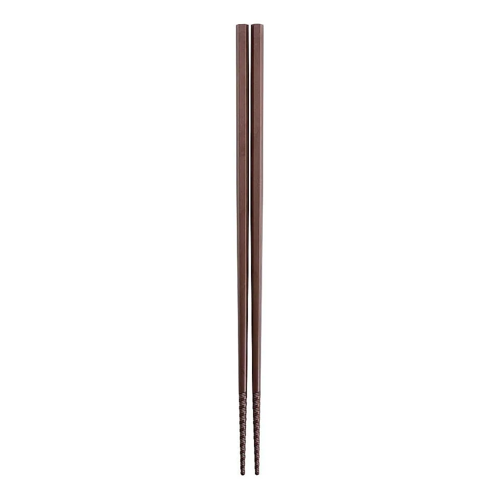 62-6447-09　［Discontinued］Tornado Chopsticks 30 cm Brown　GM-4057