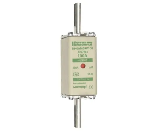 63-9673-07　Mersen 100A 0 NH Centred Tag F***, aM, 690V ac　X227881
