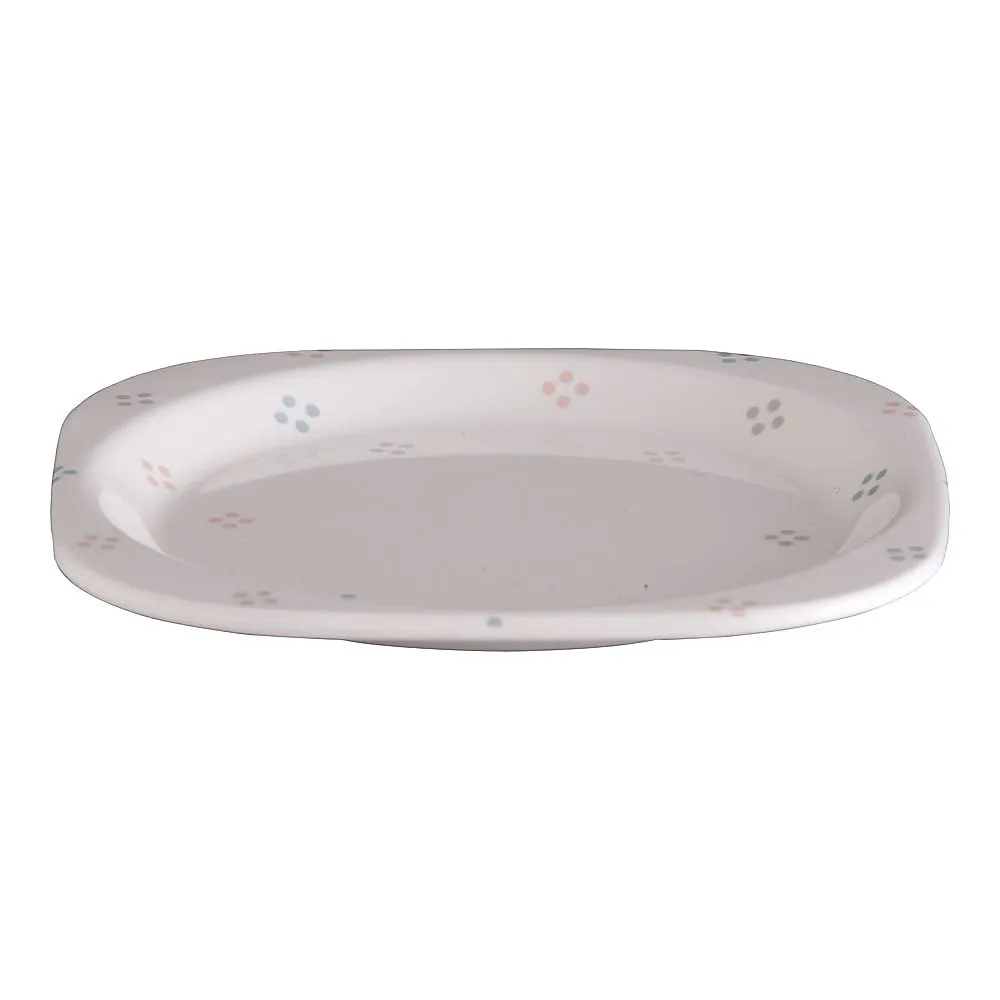 62-6849-89　［Discontinued］Melamine Hanamon Square Plate　M-329-KA