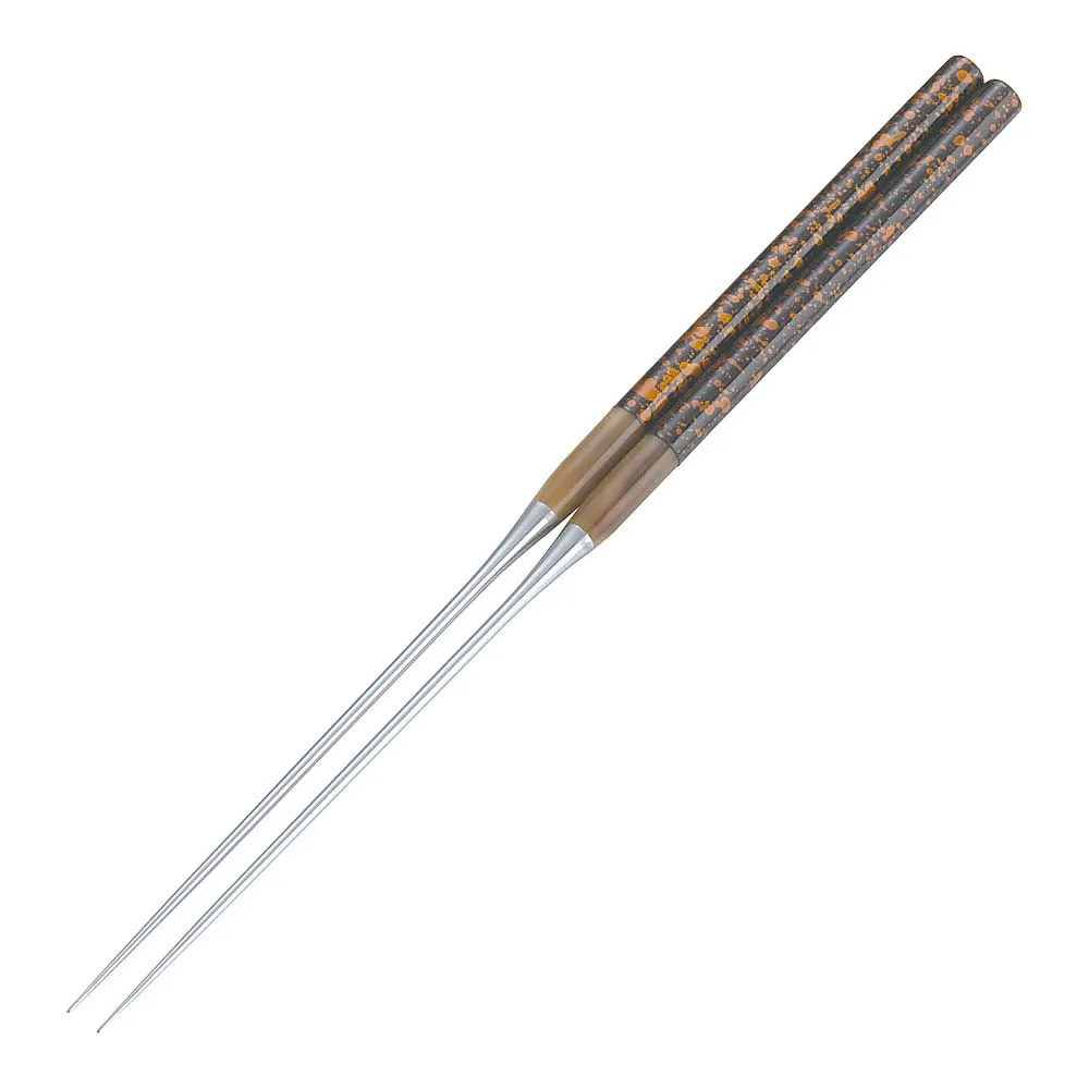 62-6471-10　［Discontinued］Kabuki Adjustment Chopsticks Kurogane-cha 150 mm