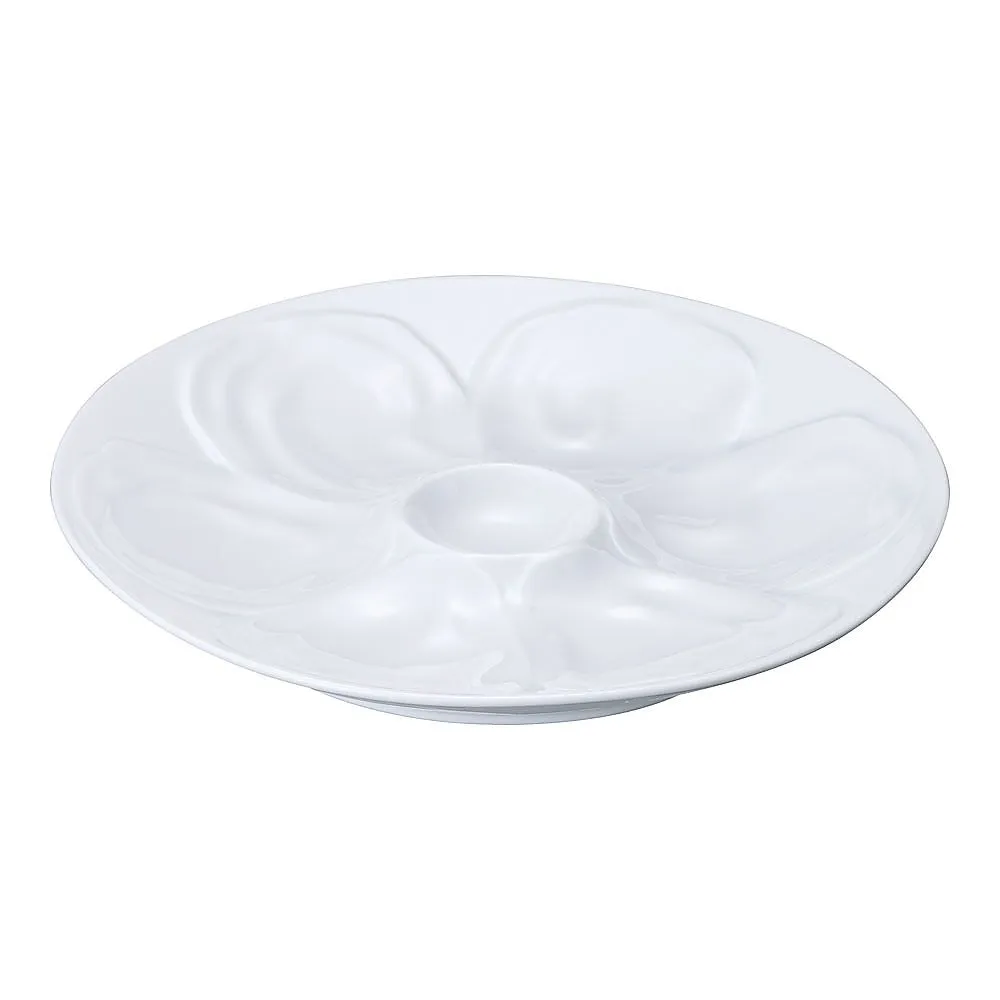 62-6822-50　［Discontinued］Shenvald Oyster Dish White　0298-23W